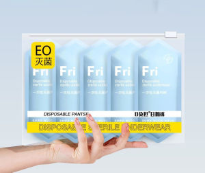 [24 hours shipping] Mens Disposable Boxer Briefs (5pcs/1pc) 100% Breathable and Sweat-Absorbent Fabric [EO+ Sterilized]