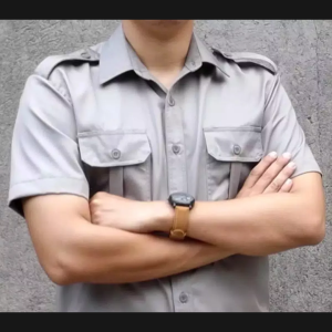 Kemeja security pdl abu abu ENZINO SPORT