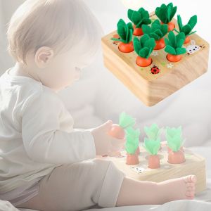 YUDESHUI Nhiều màu sắc Đồ chơi cà rốt Tranh tô màu Ghép hình Đồ chơi giáo dục Hài hước Huấn luyện phối hợp tay-mắt Đồ chơi tăng cường trí não Dành cho trẻ từ 1-5 tuổi