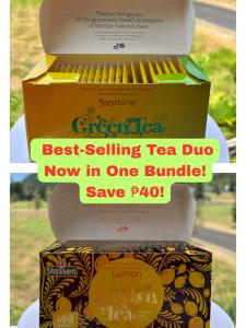 Stassen Jasmine Green Tea & Lemon Black Tea (2 Boxes | 50 Teabags)