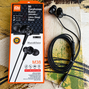 CCSS: Universal M38 Earphone 3.5mm Bass Sound with Mic Good Quality