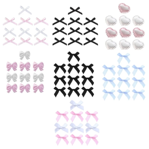 Pack of 10 Pink White Bow Heart Packaging Material Cover DIY Decoration Photocard Holder Material Accessories Gift