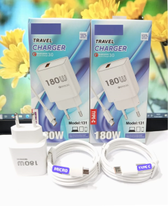 Charger HP 1USB Model 131 Travel Charger 180W Super VOOC Support Fast Charging