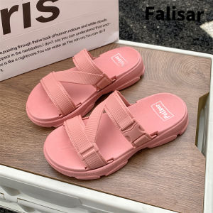 Falisar รองเท้าเเตะเเฟชั่นผู้หญิง แบบสวม รุ่น รองเท้าแตะ สลิปเปอร์ 2298