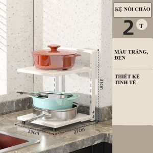 Kệ Giá Để Chảo Xoong Nồi Đa NăngCó Thể Điều Chỉnh Dùng Để Trên Kệ Bếp Gầm Bếp Góc Bếp Tiện Lợi