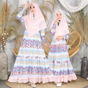 MYREDO - Setelan Couple Ibu Dan Anak Perempuan Fashion Muslim Nazwa