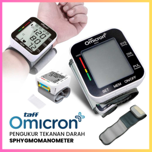 TERLARIS PENGIRMAN CEPAT COD TaffOmicron Pengukur Tekanan Darah Tensimeter Sphygmomanometer Voice/PENGUKUR tekanan darah tinggi omicron psi / alat tes darah lenkap gula elektronik lampu led / alat tes darah multifungsi nyaman di gunkanan murah