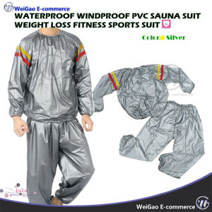 Waterproof Windproof PVC Sauna Suit weight loss Fitness Sports Suit