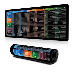 แผ่นรองเมาส์ทางลัดที่สะดวกสบายด้วยพื้นผิวที่เรียบและเย็บขอบสำหรับสำนักงานบ้านและการเล่นเกม