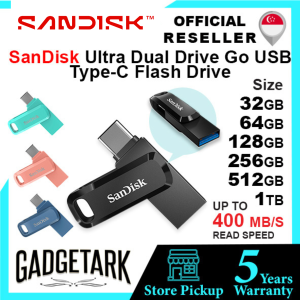 SanDisk 32GB I 64GB I 128GB I 256GB I 512GB | 1TB Ultra Dual Drive Go USB Type-C Flash Drive Pen Drive Thumb Drive - SDDDC3