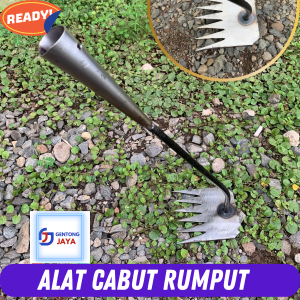 Alat Kebun Taman Garuk Mini Serbaguna /Pencabut Rumput /Pacul Cangkul Garpu Garukan Tanah Mini