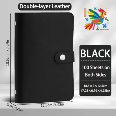 A6 Photo Card Binder Budget Money Storage Wallet Book-shaped Document Storage Folder Budget Binder