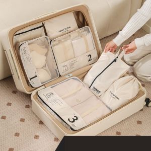 เซ็ตกระเป๋าจัดระเบียบกระเป๋าเดินทาง ทั้งหมด 7 ชิ้น (SN2369)