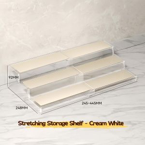 Multi-Layer Expansive Cosmetic Storage Box Elegant Staircase Desktop Perfume Display Stand Simplistic