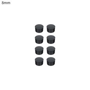 8pcs/pack Black Round Plastic Hole Plug Blanking End Caps Pipe Plug Cover Head Hole Furniture Feet Decorative Cap