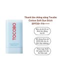 Thanh Lăn Chống Nắng Thuần Chay Tocobo Cotton Soft Sun Stick SPF 50+ PA+++ 19gram. 