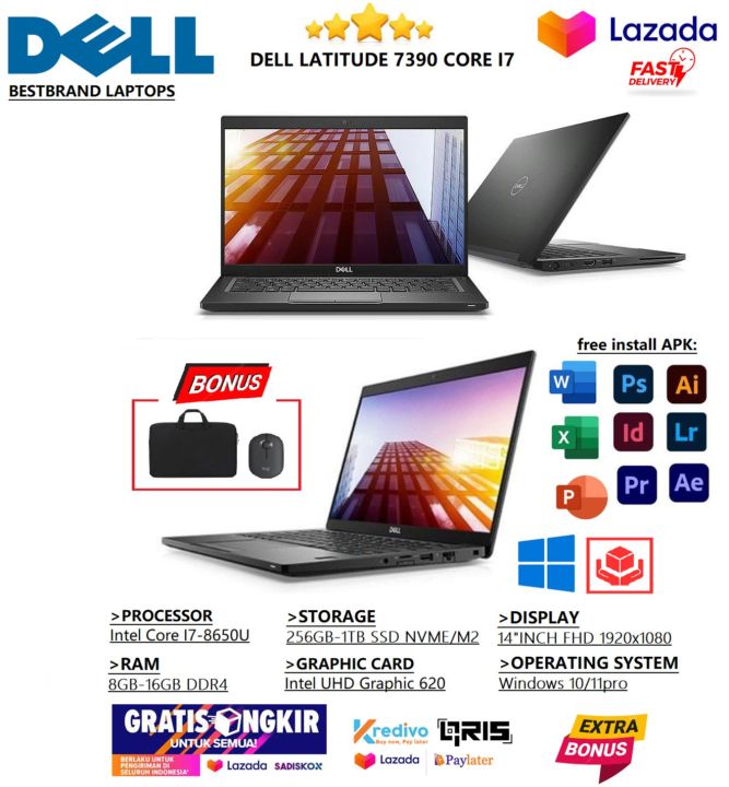 SUPER KEREN LAPTOP TOUCHSCREEN Dell Latitude 7390 CORE I5 GEN