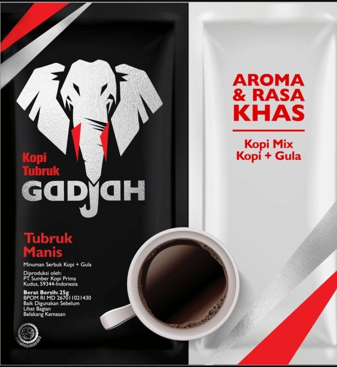 KOPI GAJAH TUBRUK / KOPI HITAM GAJAH / KOPI GAJAH TUBRUK SACHET/ KOPI