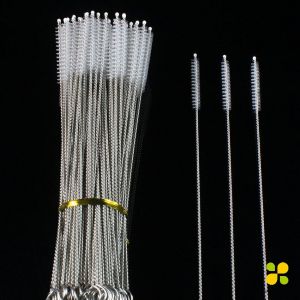 CLM แปรงล้างหลอดดูด ขนไนล่อน จุกนม ไม่ทำให้เป็นรอย  Stainless steel soft straw straw brush