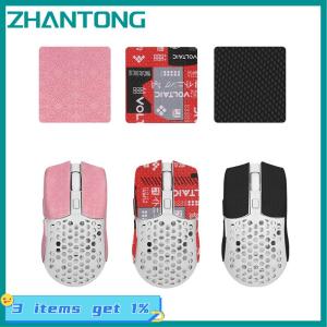 ZHANTONG 15x11cm DIY Anti-Slip Wireless Gaming Universal Style Mouse Sticker Sweat-Proof Mouse Grip Tape Wear-Resistant PC Desktop Laptop
