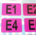 Acrylic Table Numbers Code with Alphabet A B C D E Nombor Meja dengan Huruf for Restaurants. 