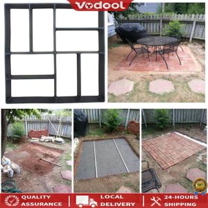 [New] Garden Pavement Mold DIY Paving Cement Brick Stone Road Concrete Path Maker