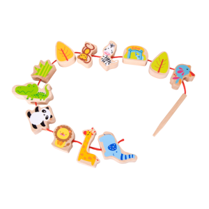 Classic World Wooden Lacing Beads Assorted