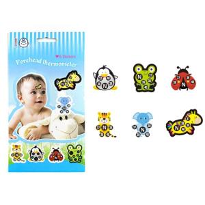 Forehead Stick-On Fever Indicator Kids Fast Temperature Fever Patch Continuously Fever Temperature Monitoring Stickers