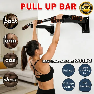 Indoor Home Gym Pull-Up Bar Wall Mount High Position