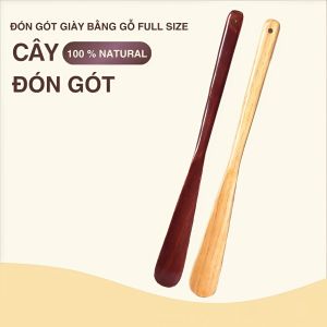 Cây Đón Gót Giày Gỗ 55cm – Dụng Cụ Xỏ Giày Không Cần Cúi Giữ Dáng Giày Sang Trọng Từng Chi Tiết