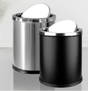 Thùng rác inox nắp lật Thùng rác inox nắp bập bênh