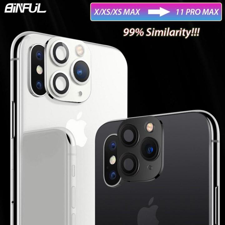 For iPhone X XS Max turn to 11 Pro Max Case Camera Lens Second