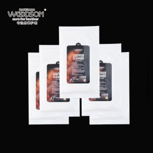 Woodson Leather Cleaner Maintenance Wet Wipes Portable Genuine Leather Beauty Care Wet Wipes leather shoes clothes bags sofas