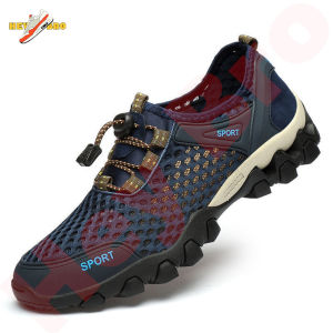 HB รองเท้าเดินป่า เดินทางรองเท้าปีนเขา กลางแจ้งตาข่ายรองเท้าเดินลุยน้ำ รองเท้าเดินป่าระบายอากาศ ไม่ลื่น ทนต่อการสึกหรอ รองเท้าผู้ชาย รองเท้าแตะชาย รองเท้าแตะผู้ชาย กิจกรรมกลางแจ้ง