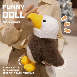 JOJO CASTLE 20cm/30cm Cute Lifelike Sea Eagle Plush Toys Bird Stuffed Plush Marine Animal Toy Soft Doll Lovely Birthday Gift