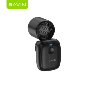 BAVIN BF021 Portable Turbo Fan Mini Clip 1200mAh Rechargeable Desk Fan w/ High Speed 16000RPM + 3 Speed Strong Wind
