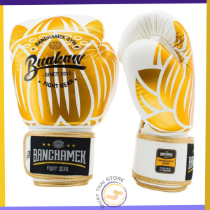 Buakaw BGL-GL3 White Muay Thai Boxing Gloves