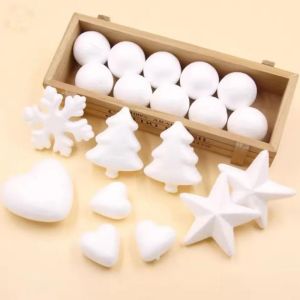 DSFSI 10pcs Trắng Bóng xốp đa mô hình Xốp polystyrene Làm thủ công Vật tư DIY Chất lượng cao. Khuôn tự làm