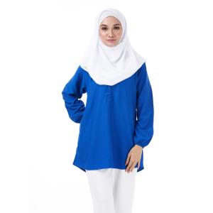 Tunic Blouse Muslimah /  Blouse Muslimah Labuh / Long Blouse Muslimah / Baju Blouse Muslimah / Blouse Labuh / Baju Kerja / Baju Blouse Perempuan / Women Long Blouse / Blouse Tunik / Baju Plain  / ELISA