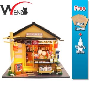 Memories of Autumn Grocery Store M914 with Light/Anti-dust cover DIY Miniature Doll House - English Manual