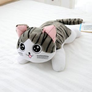 LILYandGIRL For Kids Girl Gifts Stuffed Toys Dolls Pillow Soft Cheese Cat Plush Chis Cat Stuffed Toys Cat Stuffed Doll Animal Dolls Plush Toy