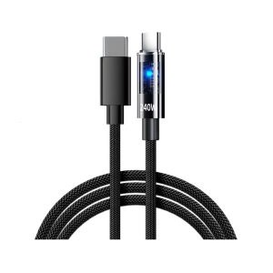 USB คู่ C 240W ปลอดภัยชิปถ่ายโอนสายชาร์จอุปกรณ์เครื่องมือสื่อสารถักไนลอนสำหรับแล็ปท็อปแท็บเล็ตอุปกรณ์มือถือ