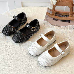 Girls Water Diamond Princess Shoe2026Spring Autumn New Child Soft Shoe Fashion Glitter Girl Daily Party Performance Leather Shoe h260528