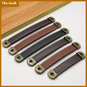 [The Gesh] Furniture Handles Wardrobe Drawer Door Pull Leather Kitchen Cabinet Handles
