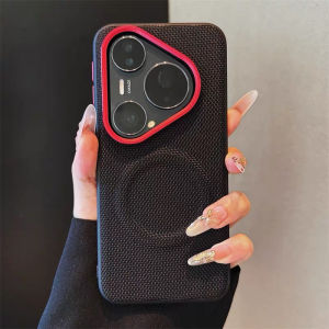Case For Huawei Pura 90 S Pro Max 80 Pro 70 Ultra For   Nylon Woven Matte Leather Skin-friendly Phone Back Cover