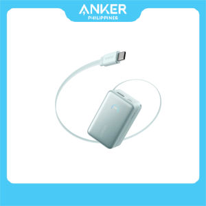 【CASH ON DELIVERY】 Anker Nano Power Bank 10000mAh 45W with Built-In Retractable USB-C Cable Ultra Compact and Portable