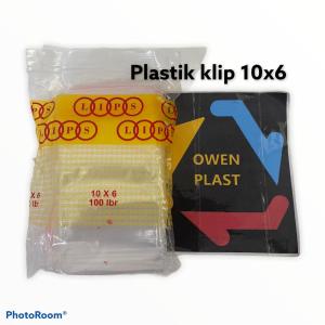 PLASTIK KLIP/KLIP OBAT/KLIP KACANG UKURAN 10X6 ISI 100 PCS TERMURAH DAN BERKUALITAS