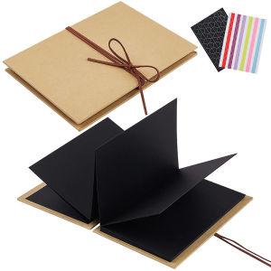 Hardcover Accordion Folding Page Kraft Paper Stretchable Scrapbook Album Couple Classmate Memory Book Handmade Gifts