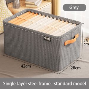 Large Collapsible Storage Basket Closet Toy Kitchen Organizer Stackable Foldable Storage Box