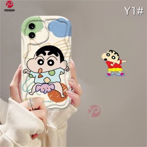 (Lokal Ready) PENGER Casing hp Redmi A2 A1 Redmi Note 12 Pro Redmi10 2022 9 12C 10C 9A 10A 9C Note10 5G 10s Note11 11s Note8 Note9s Kartun Azhu Lembut 3D Wavy Curved Edge Crayon Shin-Chan Case Cover